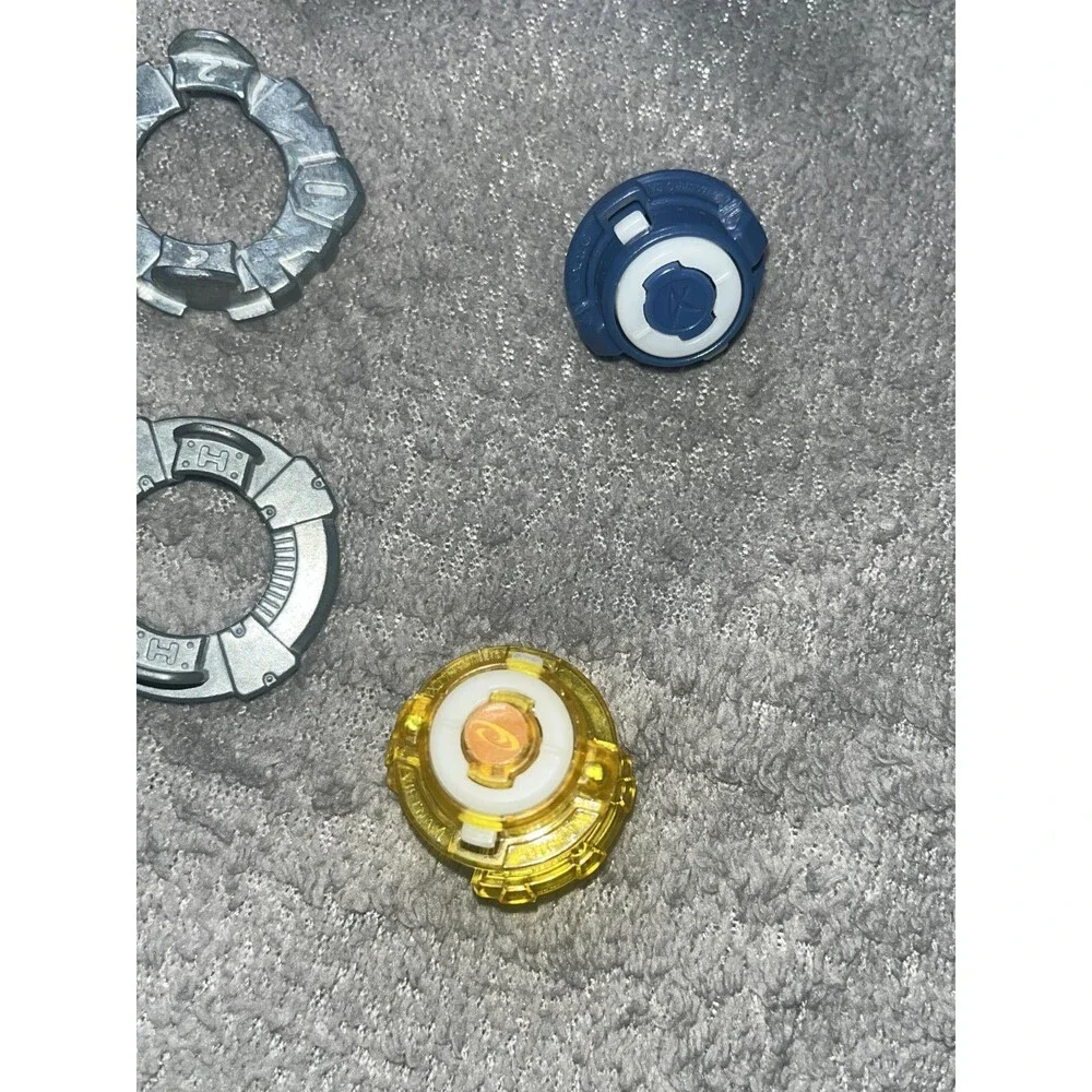 Beyblade Burst Lot Tomy Hasbro 3 Beys Nepstrius Jorgunmand Minoboros w/ Launcher